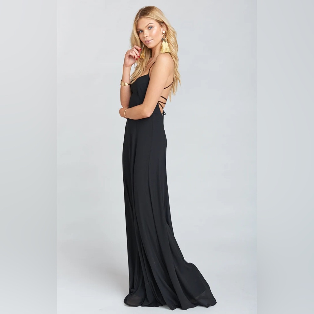 Show Me Your Mumu Black Godshaw Gown size M